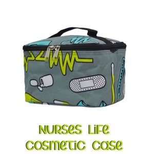 NWT - Nurses Life canvas Cosmetic Case